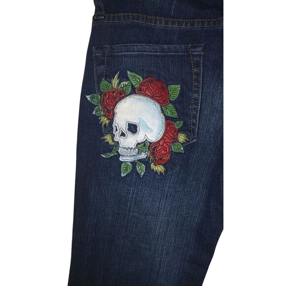 Ed Hardy Jeans Womens Size 26 Boot Cut by Christian Audigier (26x34) NEW w/ TAGS - Picture 4 of 11